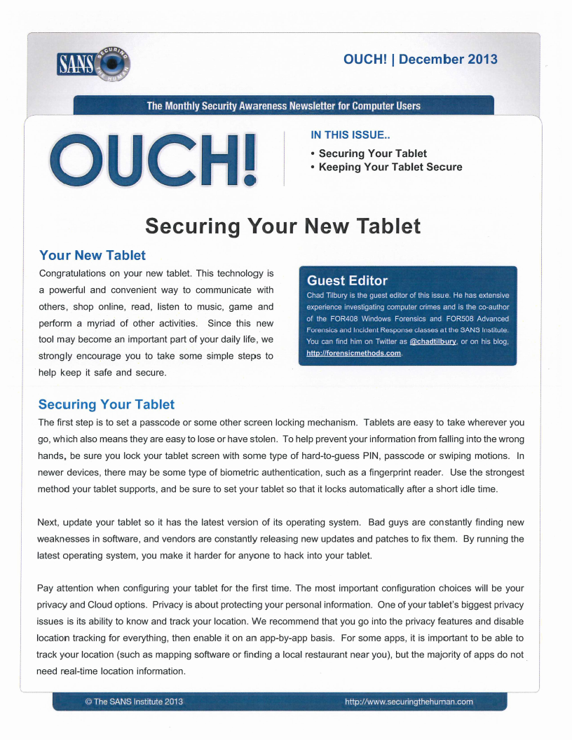 tablet security